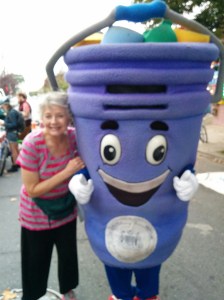 LoMo member Fran Larosa with Curby Bucket